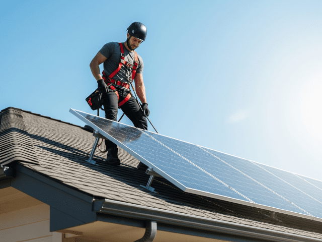Proceso de cómo instalar placas solares en el tejado de una casa paso a paso.