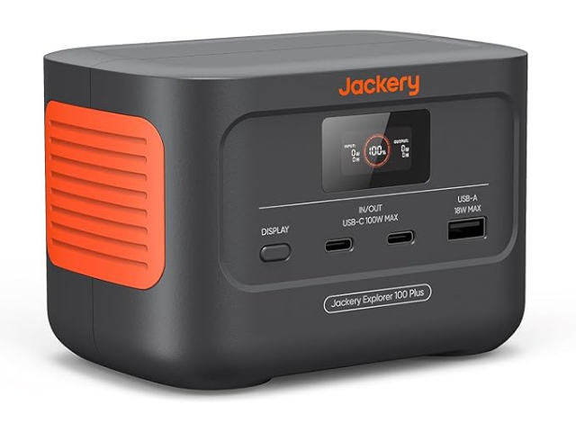 La libertad de tener energía siempre a mano con tu Jackery Explorer 100 Plus.